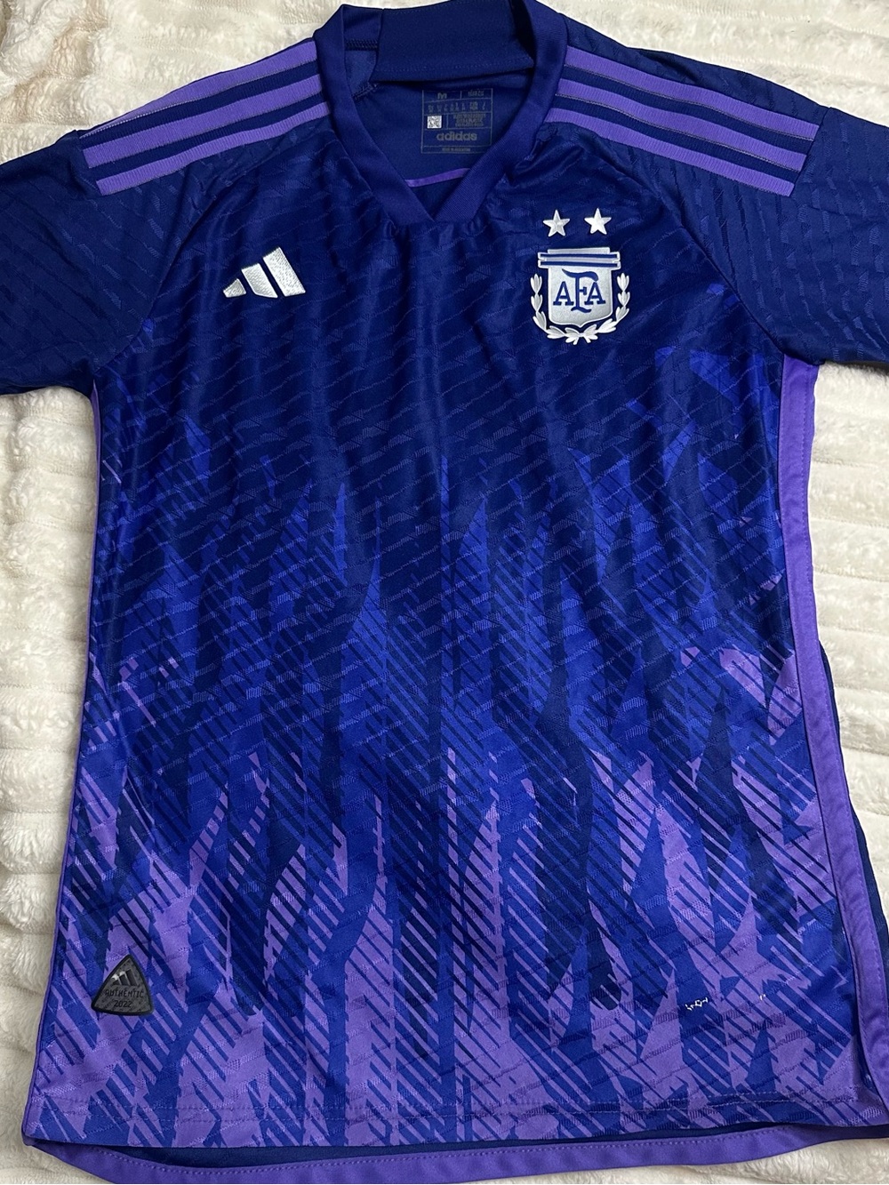 adidas Argentina AFA Football Jersey in Dark Blue and Purple